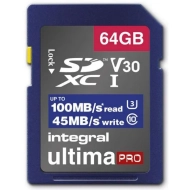 Karta pamięci Integral Ultima Pro SDXC V30 UHS-I U3 64GB
