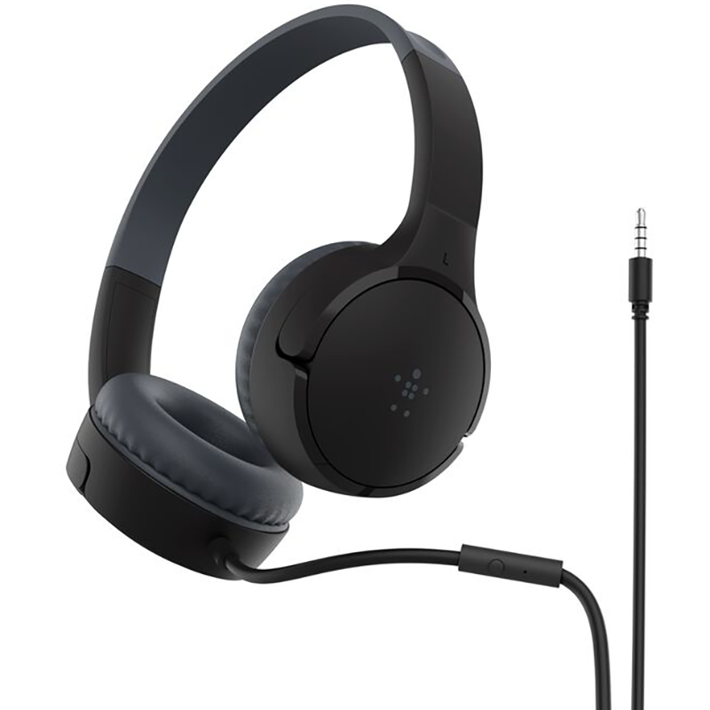 Słuchawki Belkin Soundform Mini Wired On-Ear for Kids Czarne - Black
