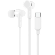 Słuchawki Belkin Wired Earbuds USB-C with Adjustable Volume Limiter Białe - White