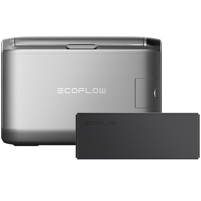 Lodówka turystyczna przenośna Ecoflow Glacier Classic 55L + Bateria 298 W Szara - Gray