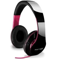Słuchawki Fantec SHP-250AJ Czarno-różowe - Black and pink