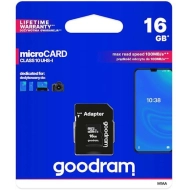Karta pamięci MicroSD Goodram 16GB z adapterem
