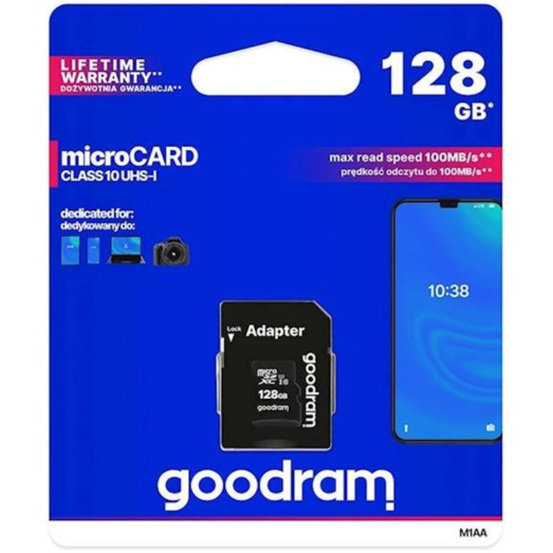 Karta pamięci MicroSD Goodram 128GB z adapterem