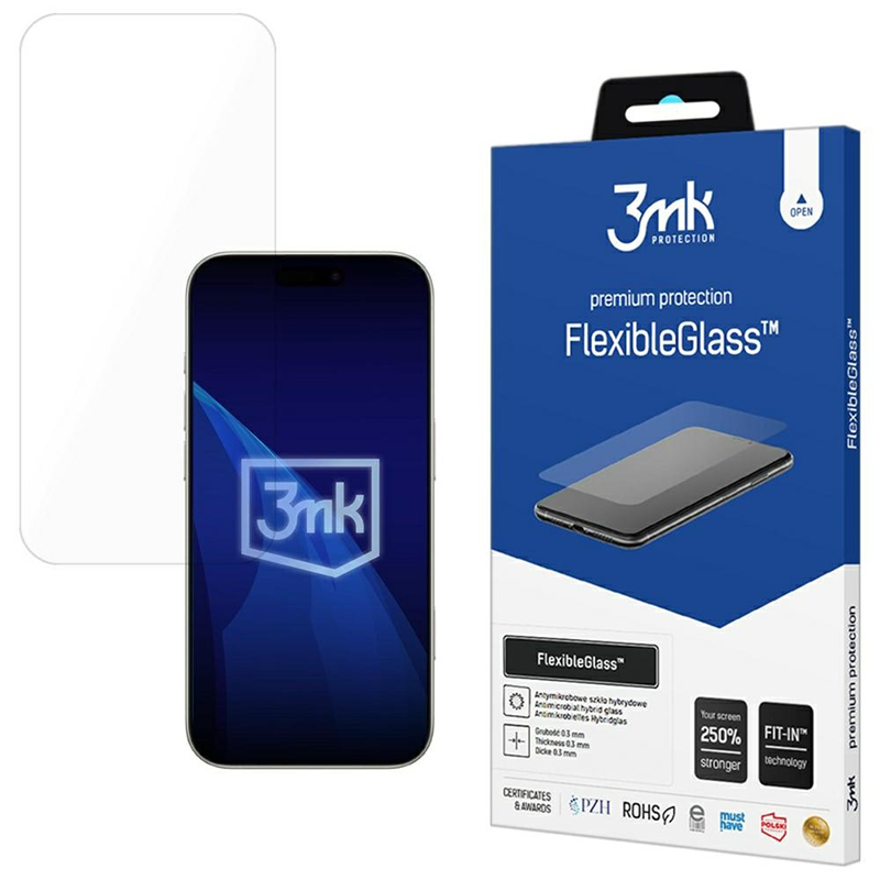 Szkło hybrydowe 3mk FlexibleGlass do iPhone 17