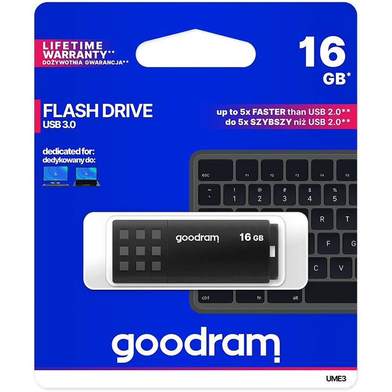 Pendrive Goodram USB 3.0 16GB Czarny - Black