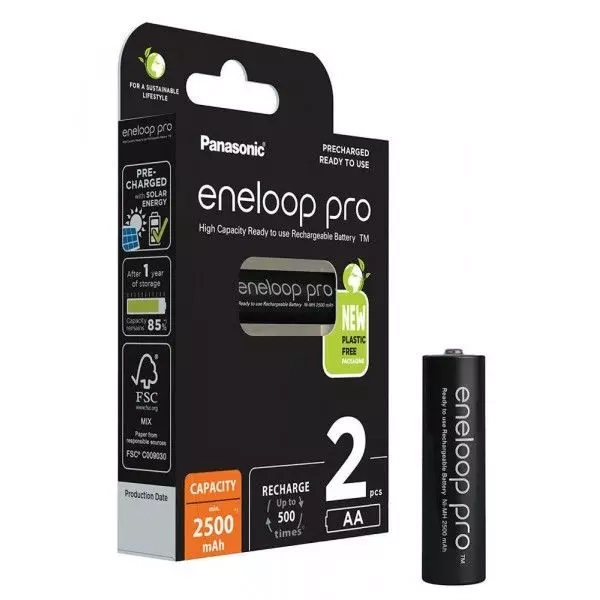Akumulator Panasonic Eneloop PRO R6/AA 2500mAh 2 szt.