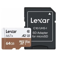 Karta pamięci Lexar Pro microSDXC 64 GB A2 V30 UHS-I 667X