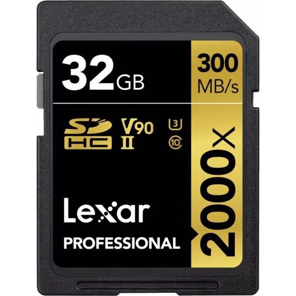 Karta pamięci Lexar Professional SDHC 32GB 2000X UHS-II (300 MB/s)