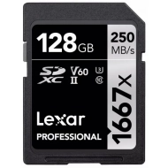 Karta pamięci Lexar Professional SDXC 128GB 1667X UHS-II (250 MB/s)