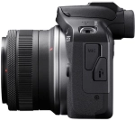 Canon EOS R100 + RF-S 18-45 mm f/4.5-6.3 IS STM + plecak + karta SD 32 GB + zapasowy akumulator LP-E17