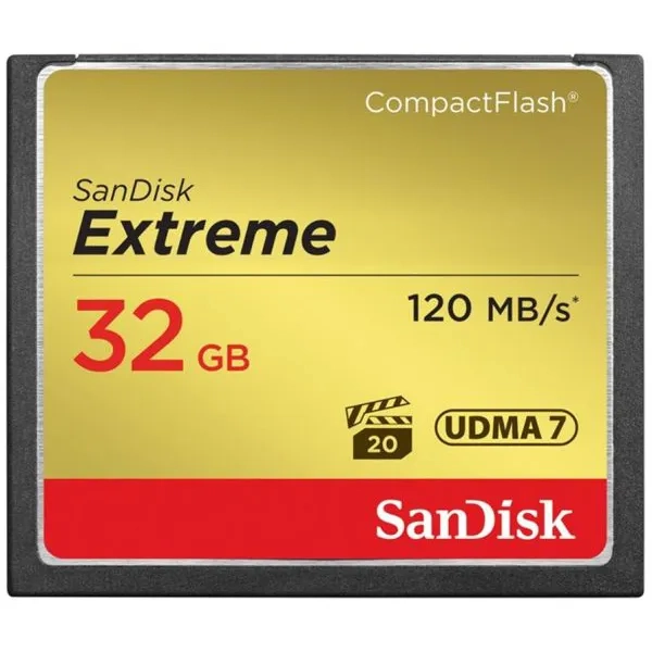 Karta pamięci SanDisk Extreme Compact Flash 32 GB UDMA 7 (120 MB/s)