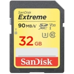 Karta pamięci SanDisk Extreme SDHC 32 GB C10 V30 UHS-I U3 (90 MB/s)