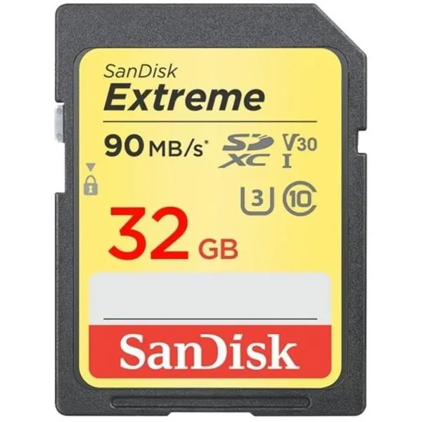 Karta pamięci SanDisk Extreme SDHC 32 GB C10 V30 UHS-I U3 (90 MB/s)