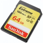 Karta pamięci SanDisk Extreme SDXC 64 GB C10 V30 UHS-I U3 (150 MB/s)