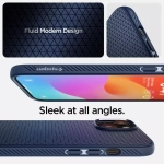 Etui Spigen Liquid Air iPhone 15 Navy Blue Case