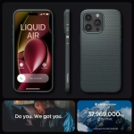 Etui Spigen Liquid Air iPhone 15 Pro Abyss Green Case