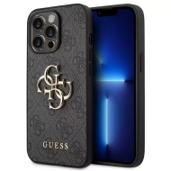 Etui Guess 4G Big Metal Logo do iPhone 15 Pro Szary