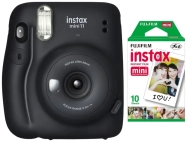 Aparat FujiFilm Instax mini 11 Charcoal Gray + 10 wkładów Instax mini