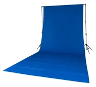 Quadralite Tło tekstylne 2.85 x 6 m niebieskie