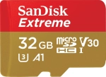 Karta pamięci SanDisk Extreme microSDHC 32 GB A1 C10 V30 UHS-I U3 (100 MB/s) + Adapter SD