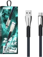 Kabel USB-C 2.4 A 1m Powerline Somostel SMS-BW02 niebieski