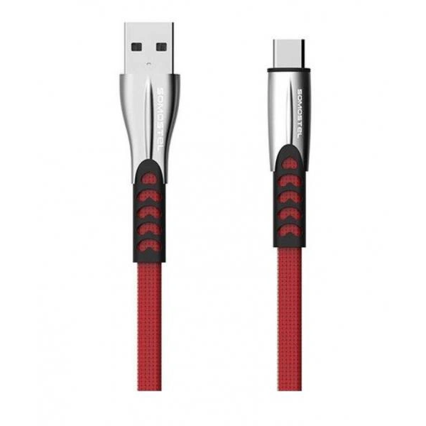 Kabel USB-A-USB-C Somostel czerwony
