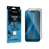 Szkło hartowane MyScreen Diamond Glass z czarną ramką do iPhone 15 Pro Max