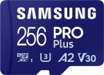 Karta pamięci Samsung microSDXC 256 GB PRO Plus 2023 (180/130MB/s) + Czytnik 3