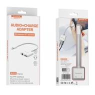 Adapter HF Lightning Somostel biały SMS-BZ03 audio + zasilanie