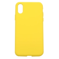Etui silikonowe do Apple iPhone XS 4Mobee żółte