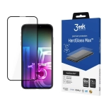 Wzmocnione szkło hartowane na iPhone 15 Plus 3mk HardGlass Max czarne
