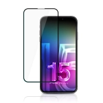 Szkło hartowane na iPhone 15 Plus 3mk HardGlass Max Fullscreen Glass Lite czarne