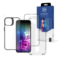 Zestaw do ochrony iPhone 15 Plus - 3mk Comfort Set 4 in 1