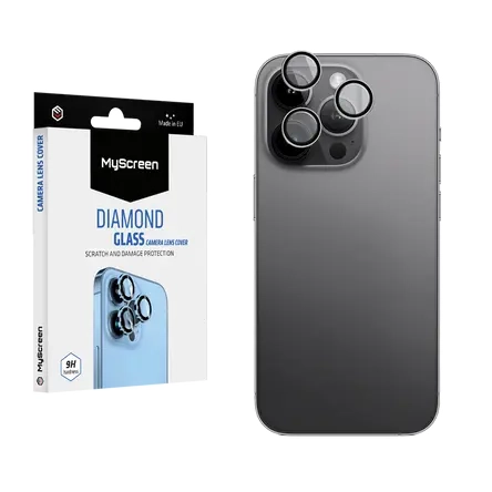 Szkło hartowane na aparat do iPhone 14 Pro/14 Pro Max MyScreen Diamond Glass Camera Lens Cover purpurowe