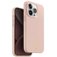 Etui do iPhone 15 Pro UNIQ  Lino Hue Magclick Charging różowe