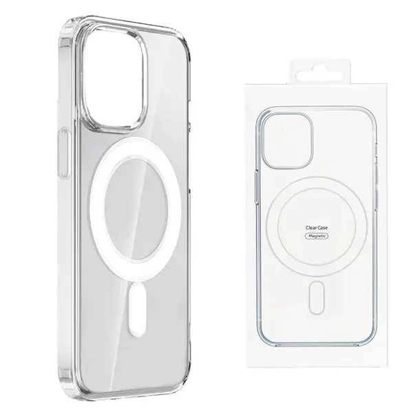Etui ECOBOX MagSafe Case do iPhone 15 Pro przezroczyste