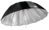 Parasol paraboliczny srebrny Quadralite Space 150 cm