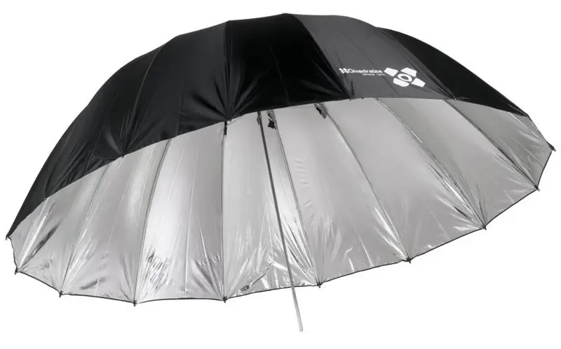 Parasol paraboliczny srebrny Quadralite Space 150 cm