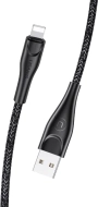 Kabel USB-A - Lightning 2 m 2 A czarny