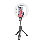 Selfie stick/statyw Puluz z lampą pierścieniową LED