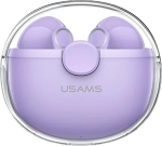Słuchawki Bluetooth 5.1 TWS USAMS fioletowe 