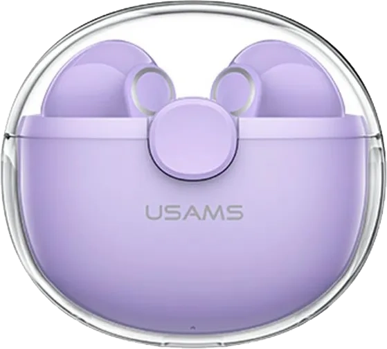 Słuchawki Bluetooth 5.1 TWS USAMS fioletowe