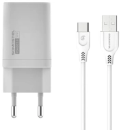 Ładowarka sieciowa Somostel SMS-Q13 QC3.0 Dual USB + kabel Typ-C 30W Power Delivery biała | Przy zakupie wybranych smartfonów TYLKO za 39 zł!
