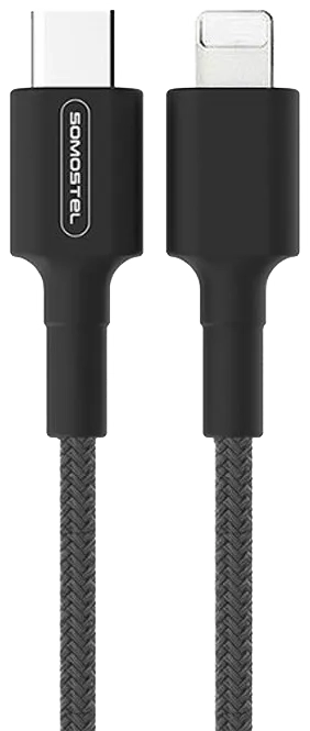 Kabel USB-C - Lightning 1 m 18 W Somostel czarny