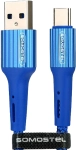 Kabel USB-A - USB-C 3.6 A 1m Somostel niebieski