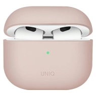 Etui UNIQ Lino AirPods 3. gen. różowe