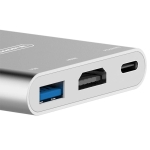 Adapter USB-A-USB-C-HDMI 4K Somostel biały