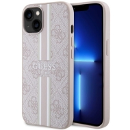 Guess GUHMP14MP4RPSP iPhone 14 Plus / 15 Plus 6.7" różowy/pink hardcase 4G Printed Stripes MagSafe