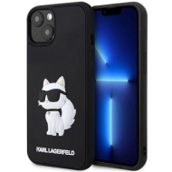 Karl Lagerfeld KLHCP14M3DRKHNK iPhone 14 Plus / 15 Plus 6.7" czarny/black hardcase Rubber Choupette 3D