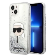 Karl Lagerfeld KLHCP14MLNKHCH iPhone 14 Plus / 15 Plus 6,7" srebrny/silver hardcase Glitter Karl Head